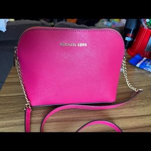 Michael Kors Cindy Crossbody Shoulder Bag Messenger Ultra Pink